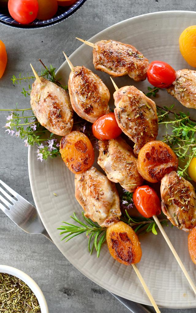 Brochettes De Filets De Cailles